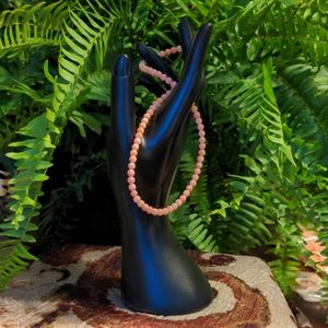 Fossil Bead Round Necklace